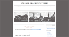 Desktop Screenshot of duerener-geschichtsverein.de