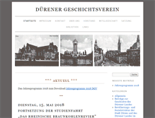 Tablet Screenshot of duerener-geschichtsverein.de